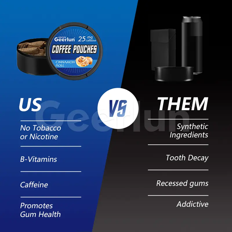 Coffee pouches vs nicotine pouches no tobacco no nicotine B vitamins gum health caffeine pouches OEM.jpg