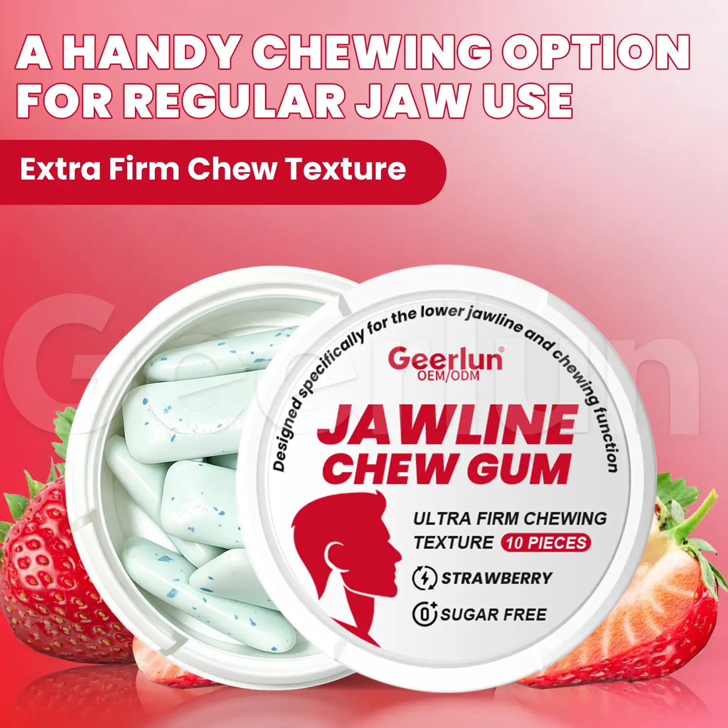 private label facial muscle gum
