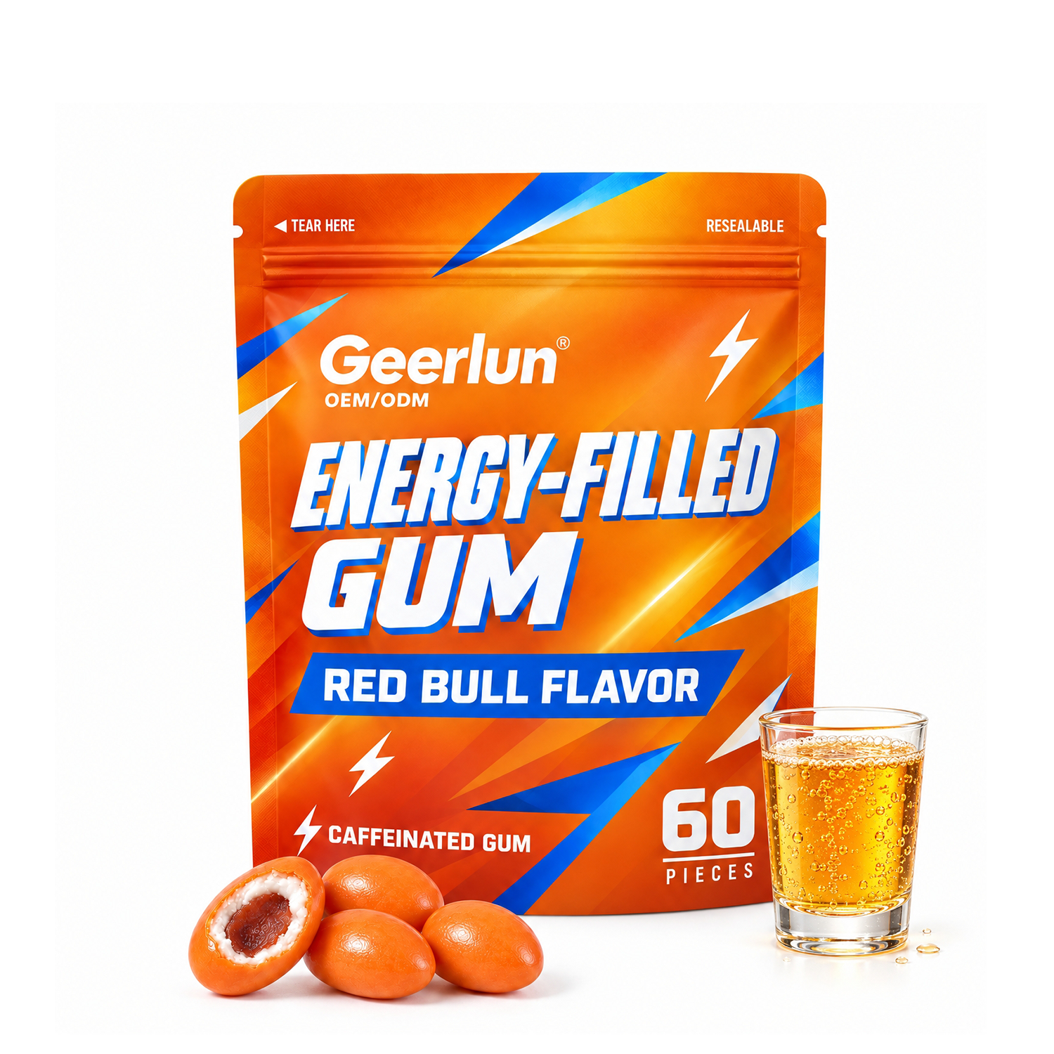 oem liquid filled energy gum