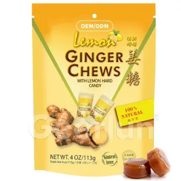 Ginger Lemon Chews Hard Candy