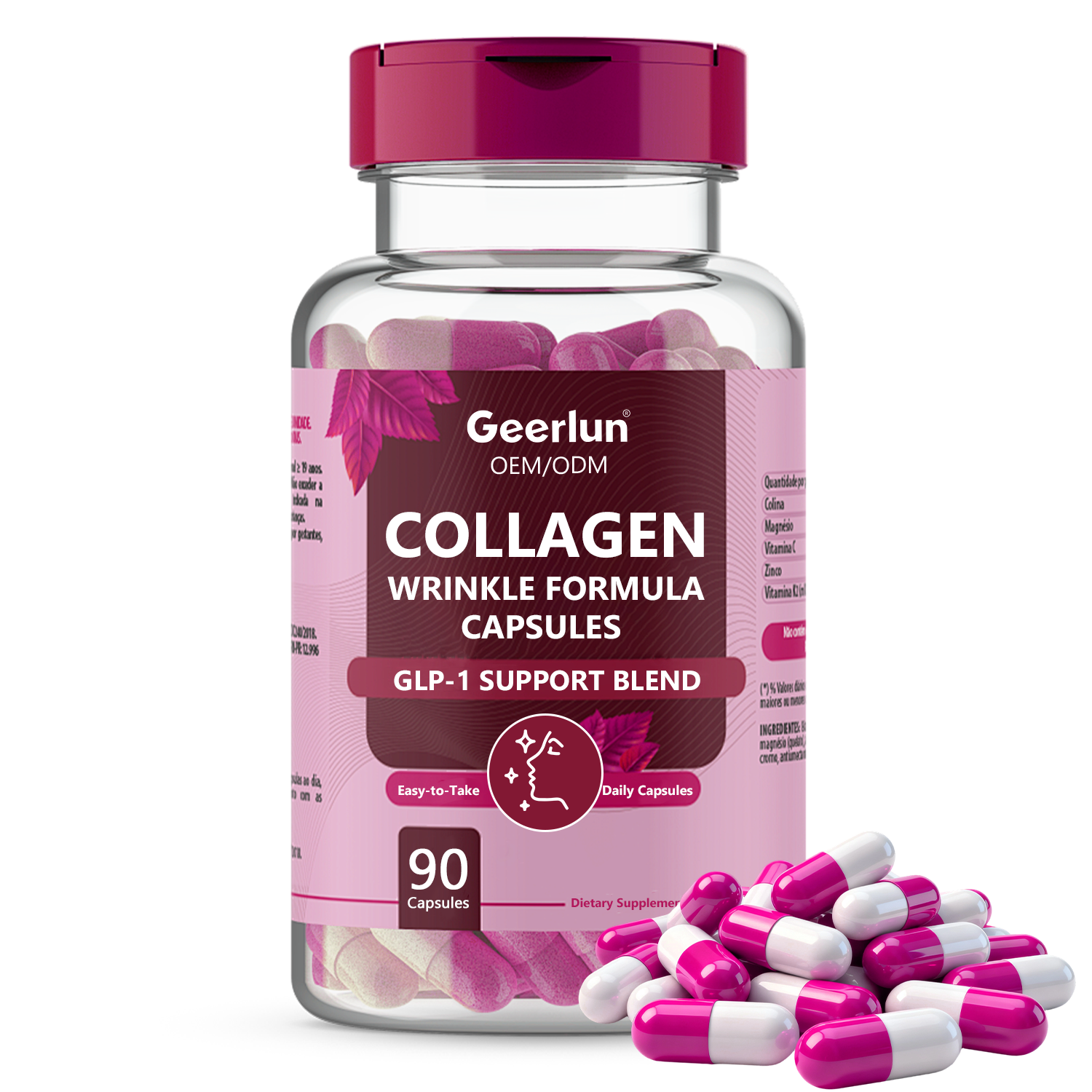 GLP-1 Support Blend 750mg Hydrolyzed Collagen 90 Count.png