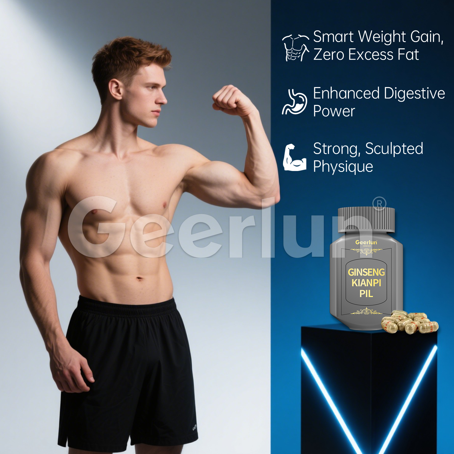 odm ginseng muscle gain supplement