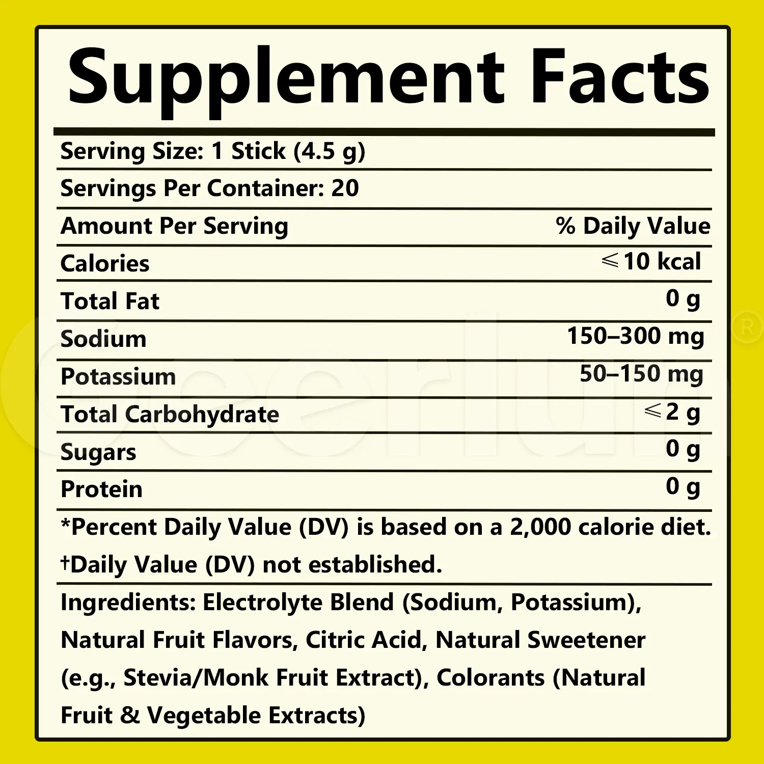 Custom workout hydration mix