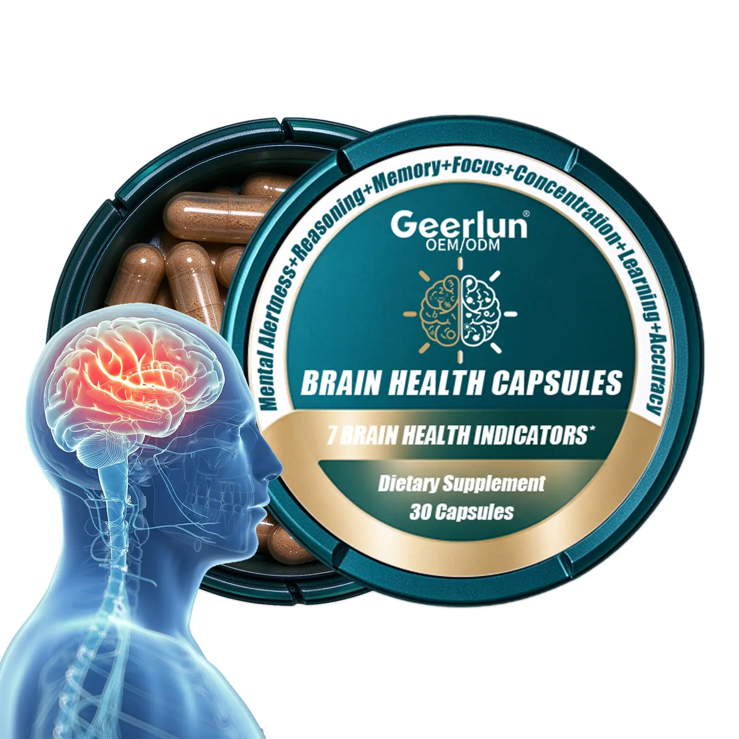 Customize Brain Health Capsules for Concentration