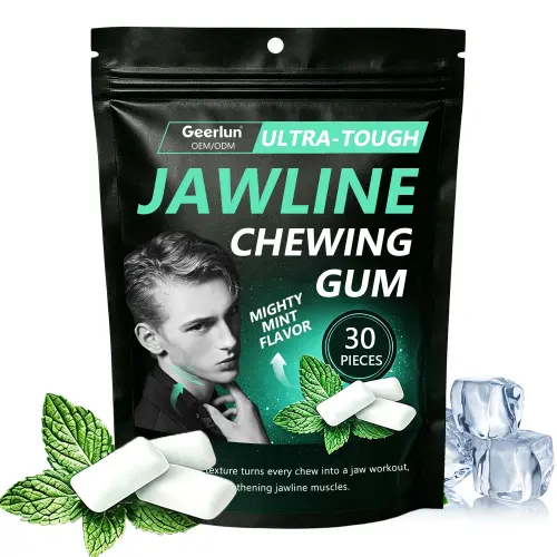 Factory OEM Ultra Hard Caffeine Chewing Gum