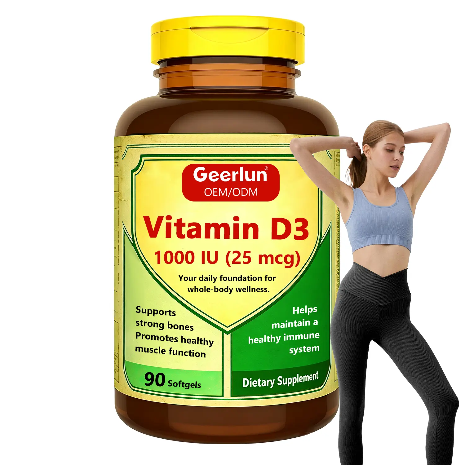 OEM Supply Vitamin D3 Softgels