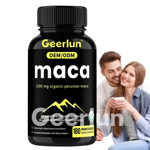 Maca root capsules for women and men