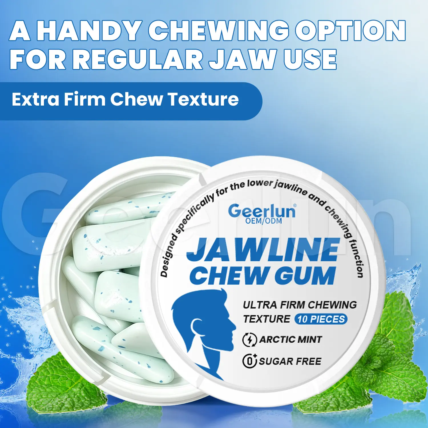 private label facial muscle gum