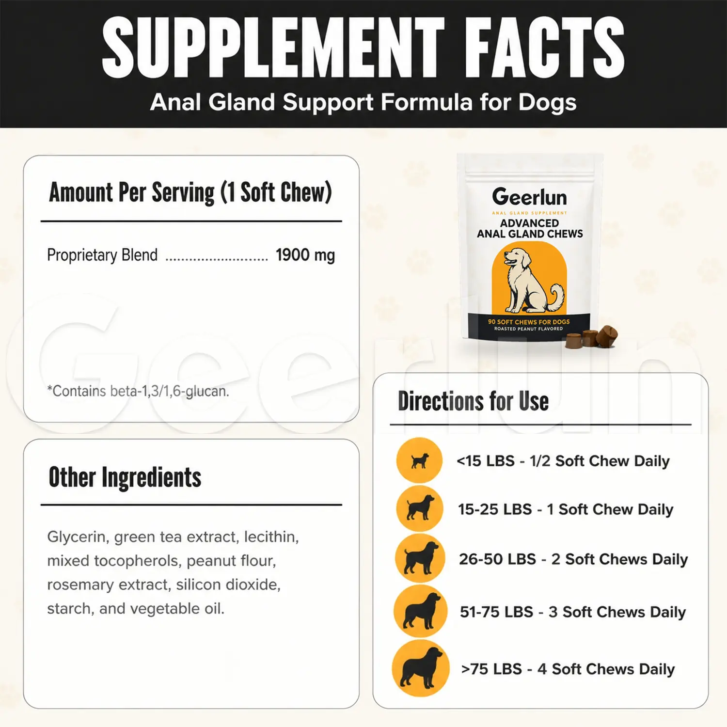 gut support dog soft chews