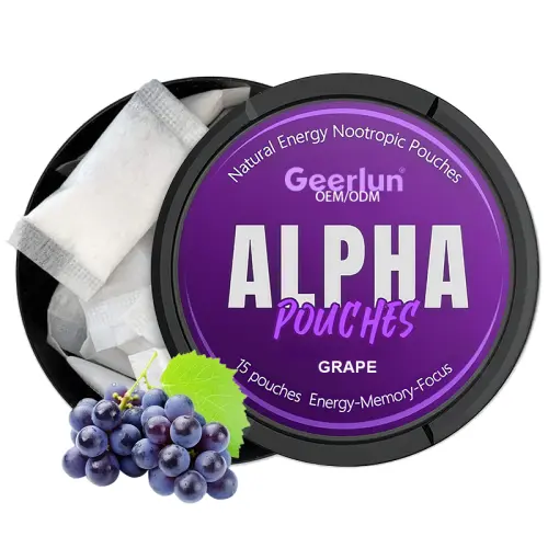 OEM Nootropic Caffeine Oral Pouches Grape Flavor