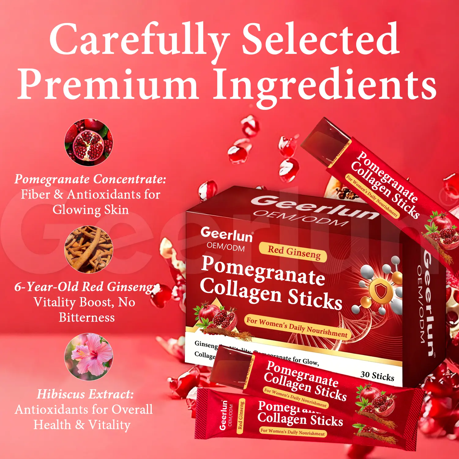 Wholesale Red Ginseng Collagen Sticks