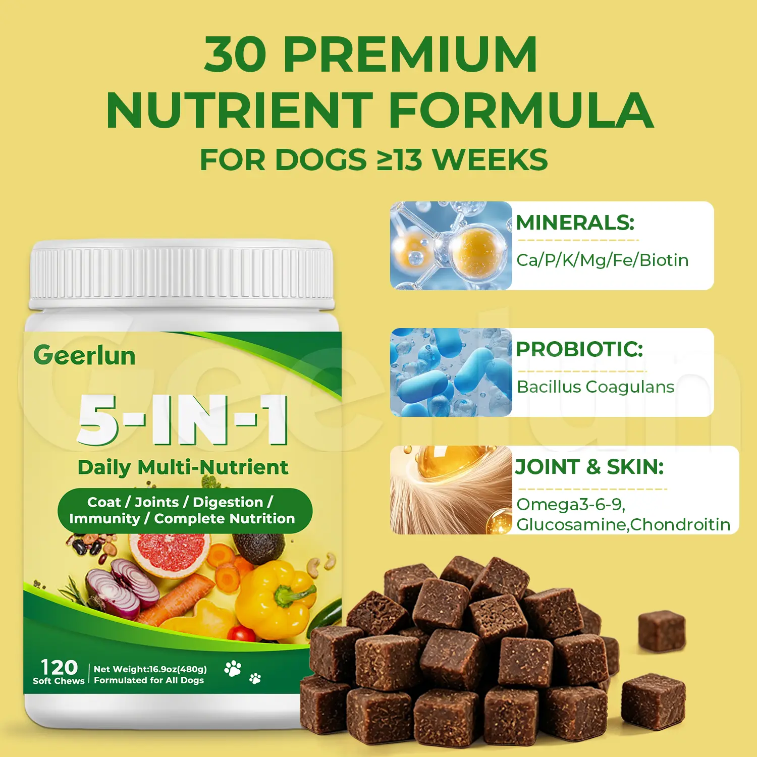 Wholesale Multi Benefit Dog Supplements