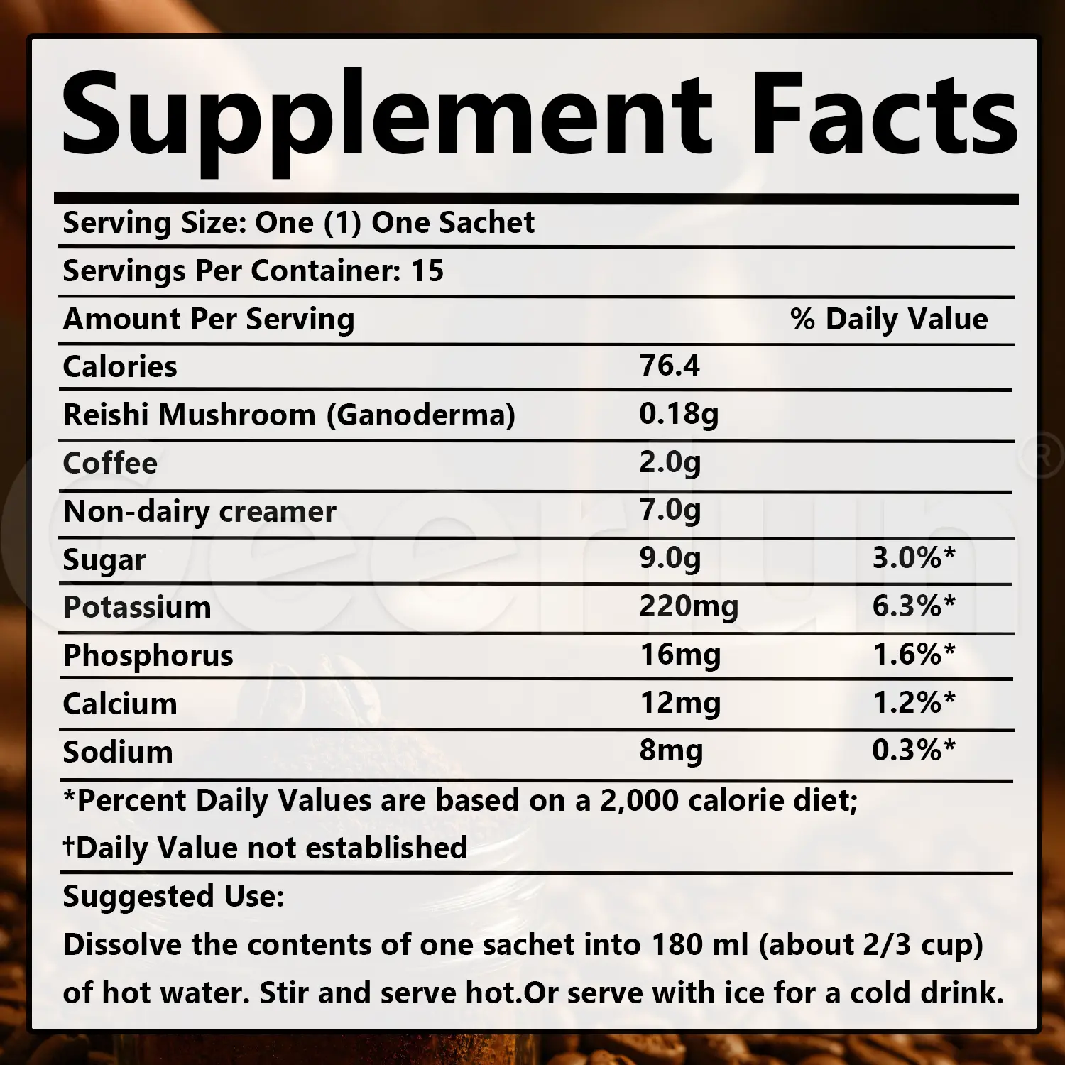 Wholesale Ganoderma Slim Drink