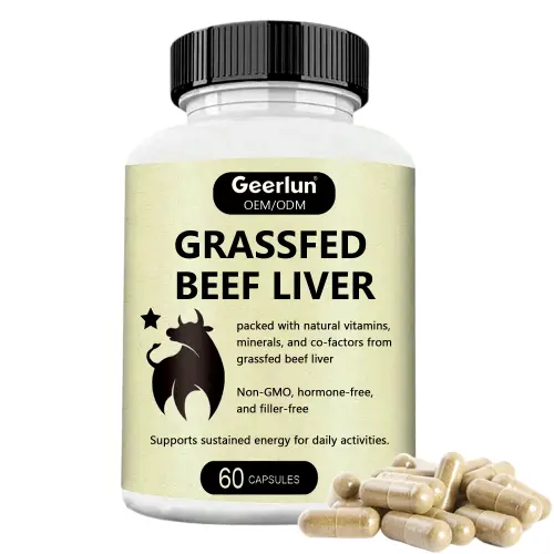 Factory Supply Grass Fed Beef Liver Capsules
