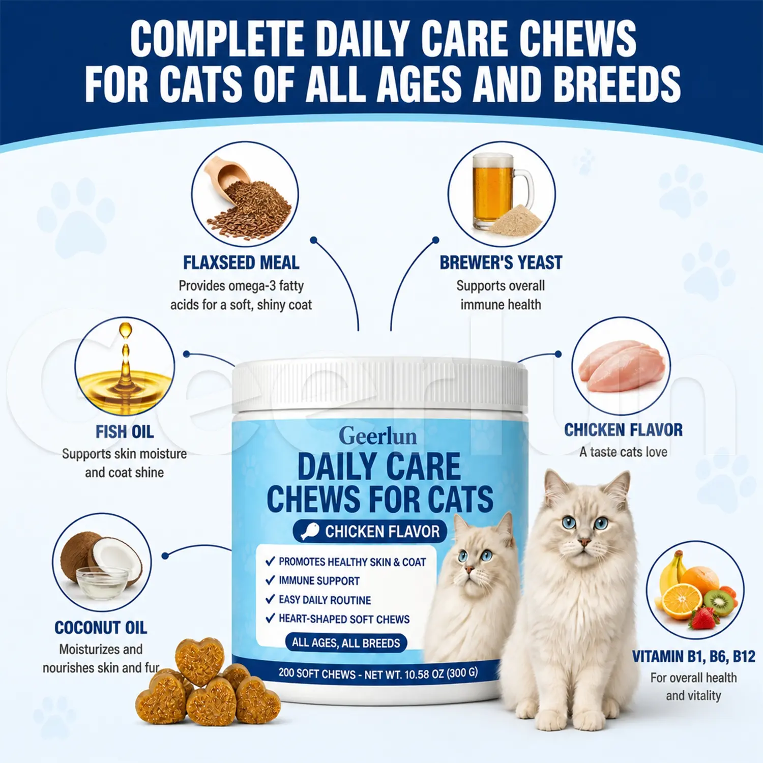custom cat immune chews