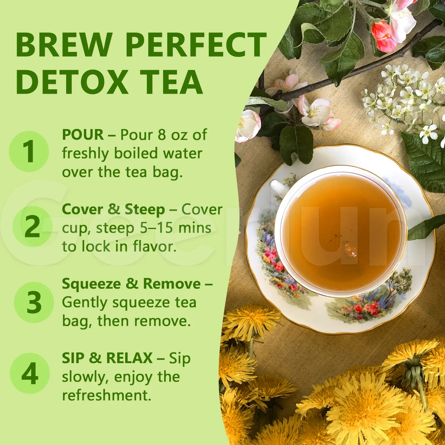 Wholesale detox tea bags
