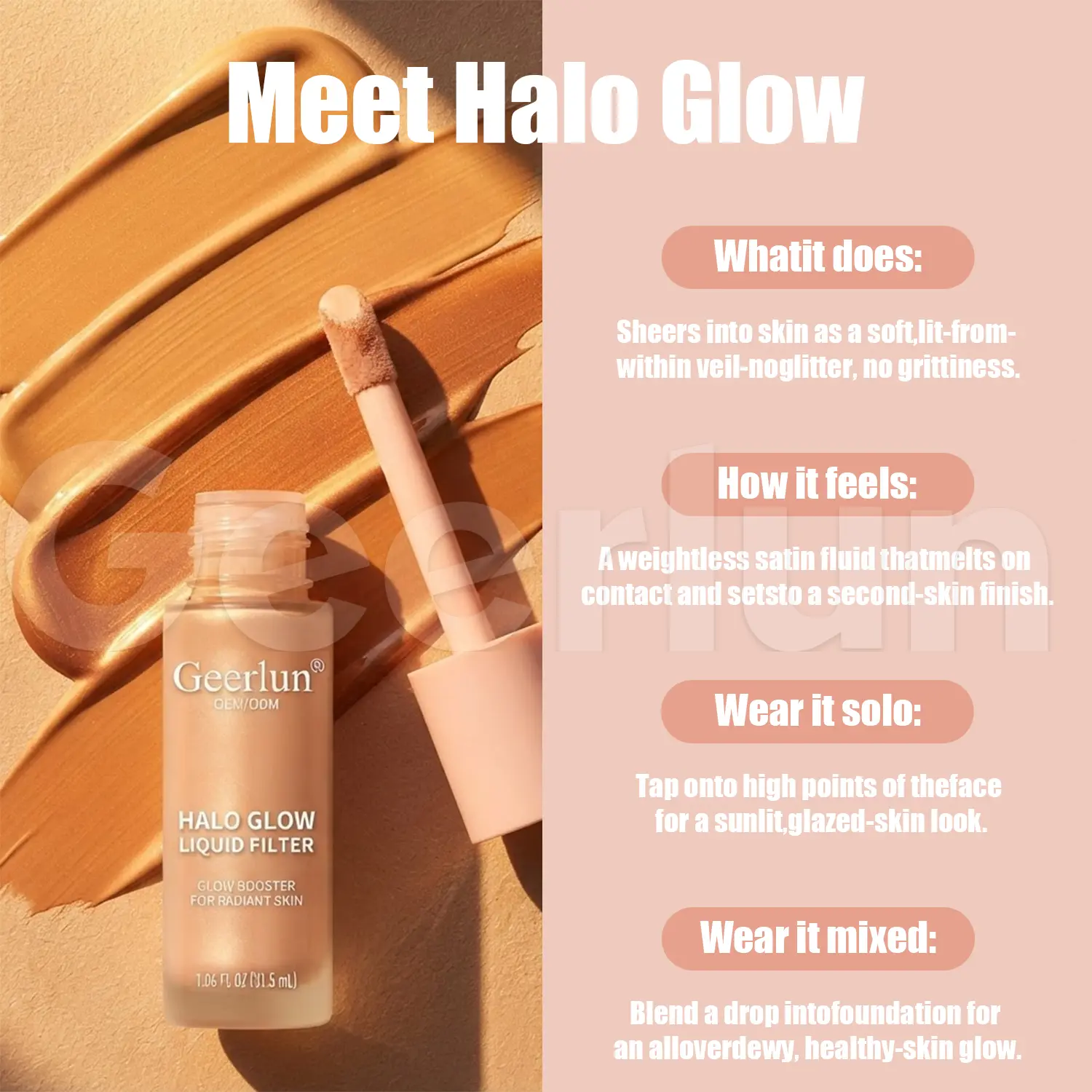 Custom Brand Lit-From-Within Finish Fluid