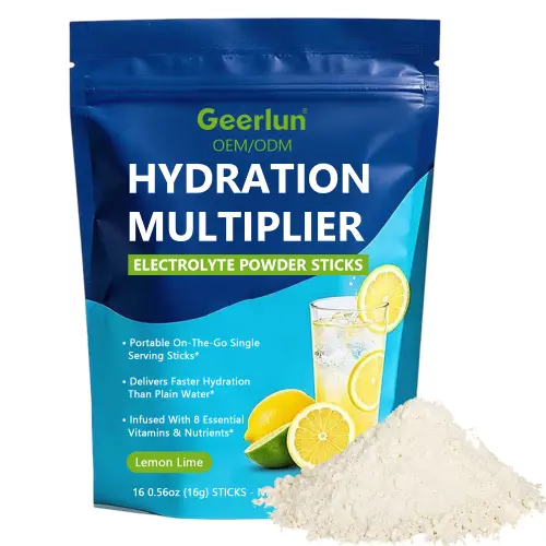 Private Label Workout Recovery Hydration Electrolyte Powder Sticks