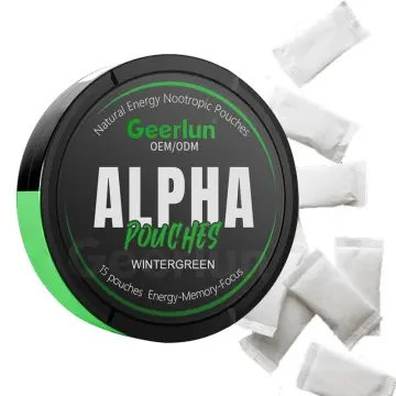 Hot Product Alpha Caffeine Nootropic Pouches