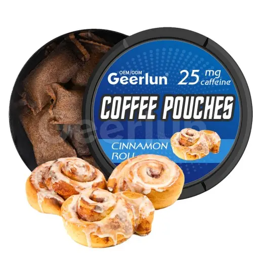 OEM Oral Energy Coffee Pouches Cinnamon Roll Flavor