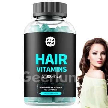 Biotin gummies for healthy skin nail hair vitamins supplements