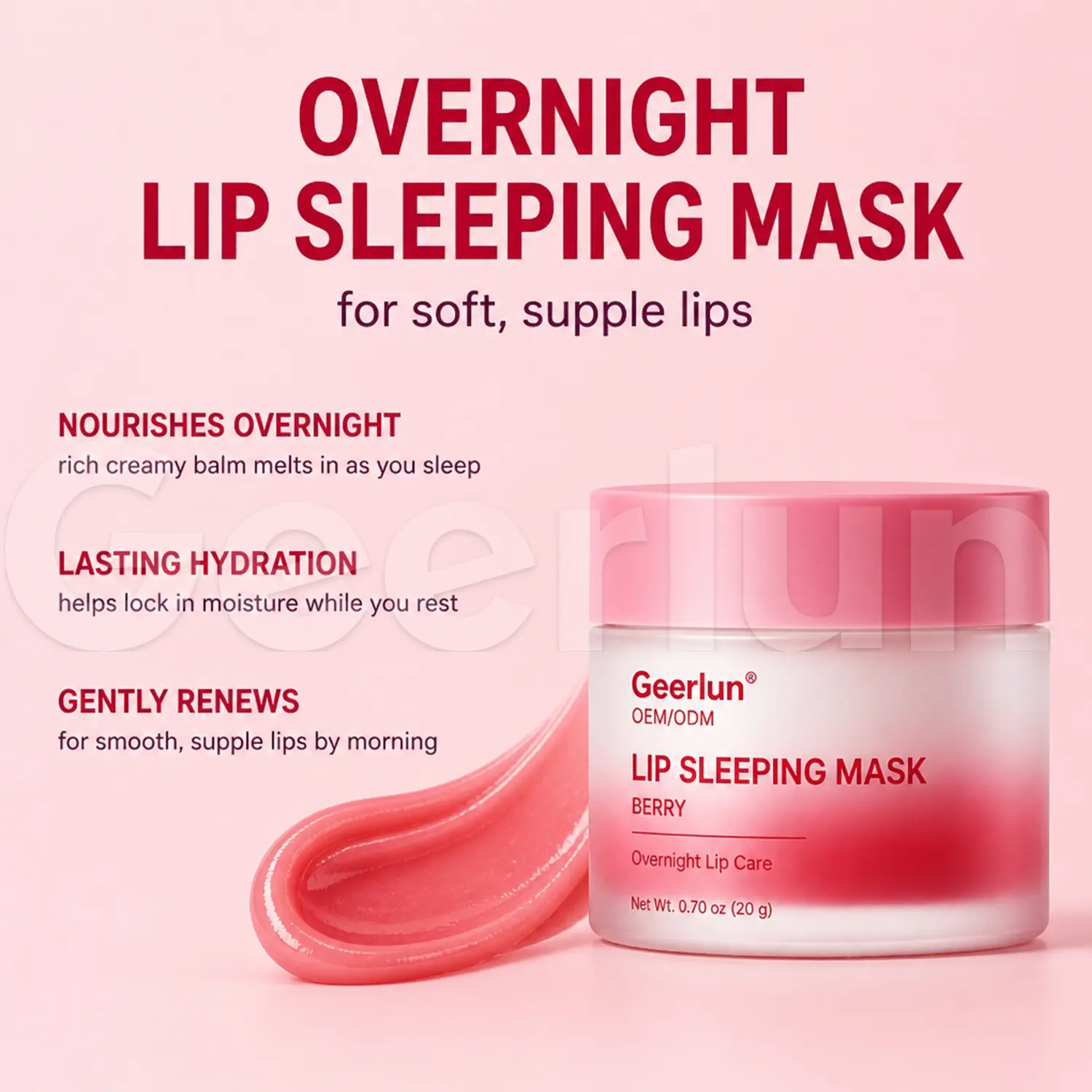 custom hydrating berry lip mask