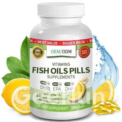 EPA DHA Omega-3 Fish oil softgels