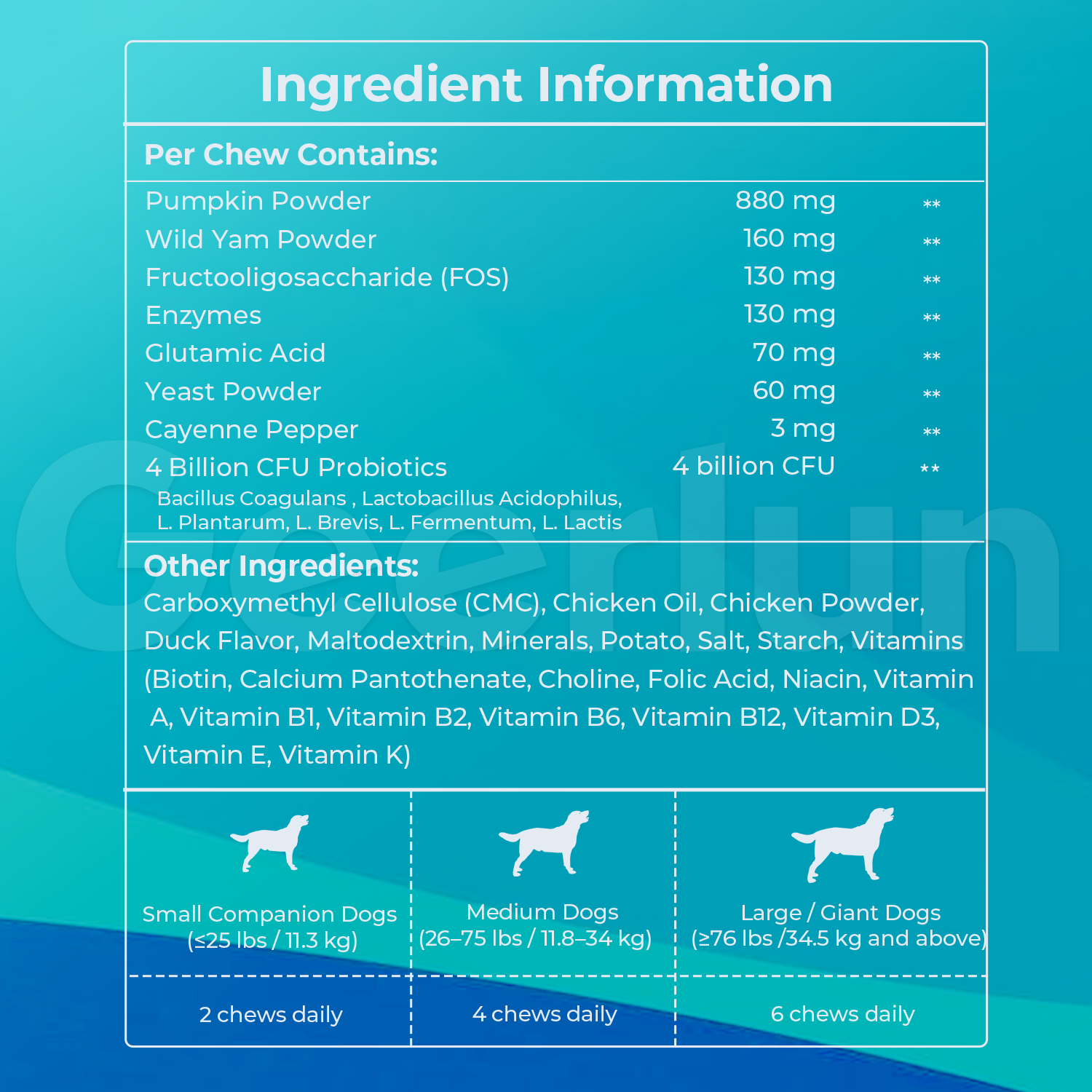 Custom Duck Flavor Digestive Chews