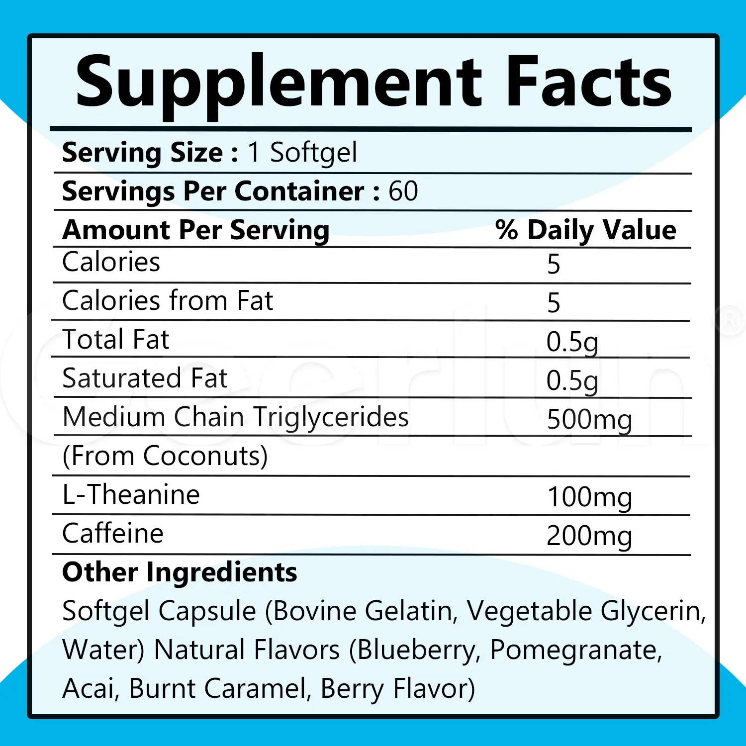 Custom Calm Alert Softgels