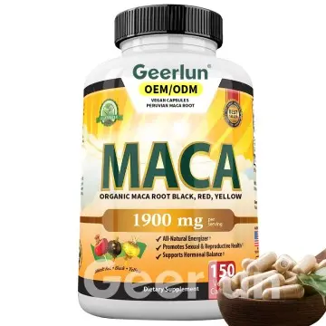 Black Maca Capsules Maca Powder Supplements