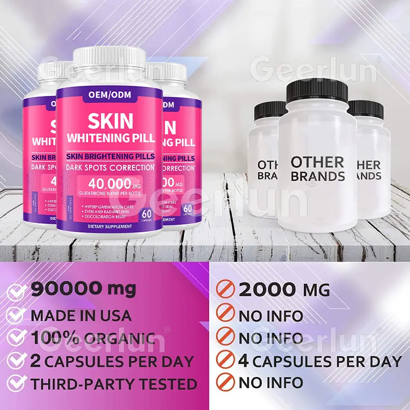 OEM Collagen Complex Vitamin C Tablets For Skin Whitening (4)