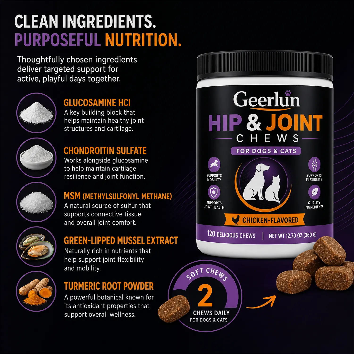 Wholesale pet hip & joint care soft treats