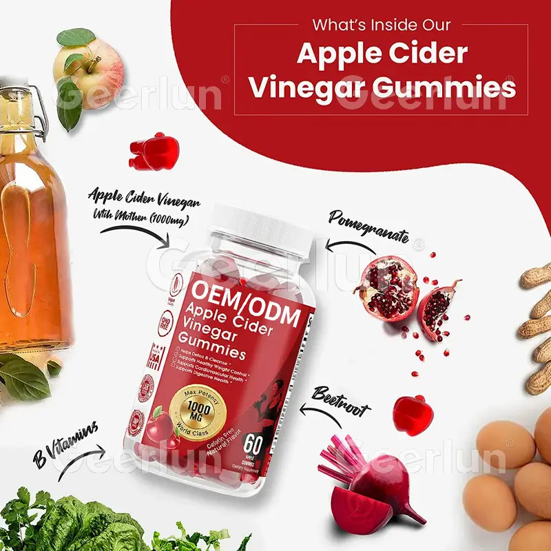 Organic Apple Cider Vinegar Gummies support slimming (2)