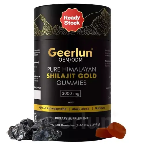 Custom Private Label Gold Shilajit gummies