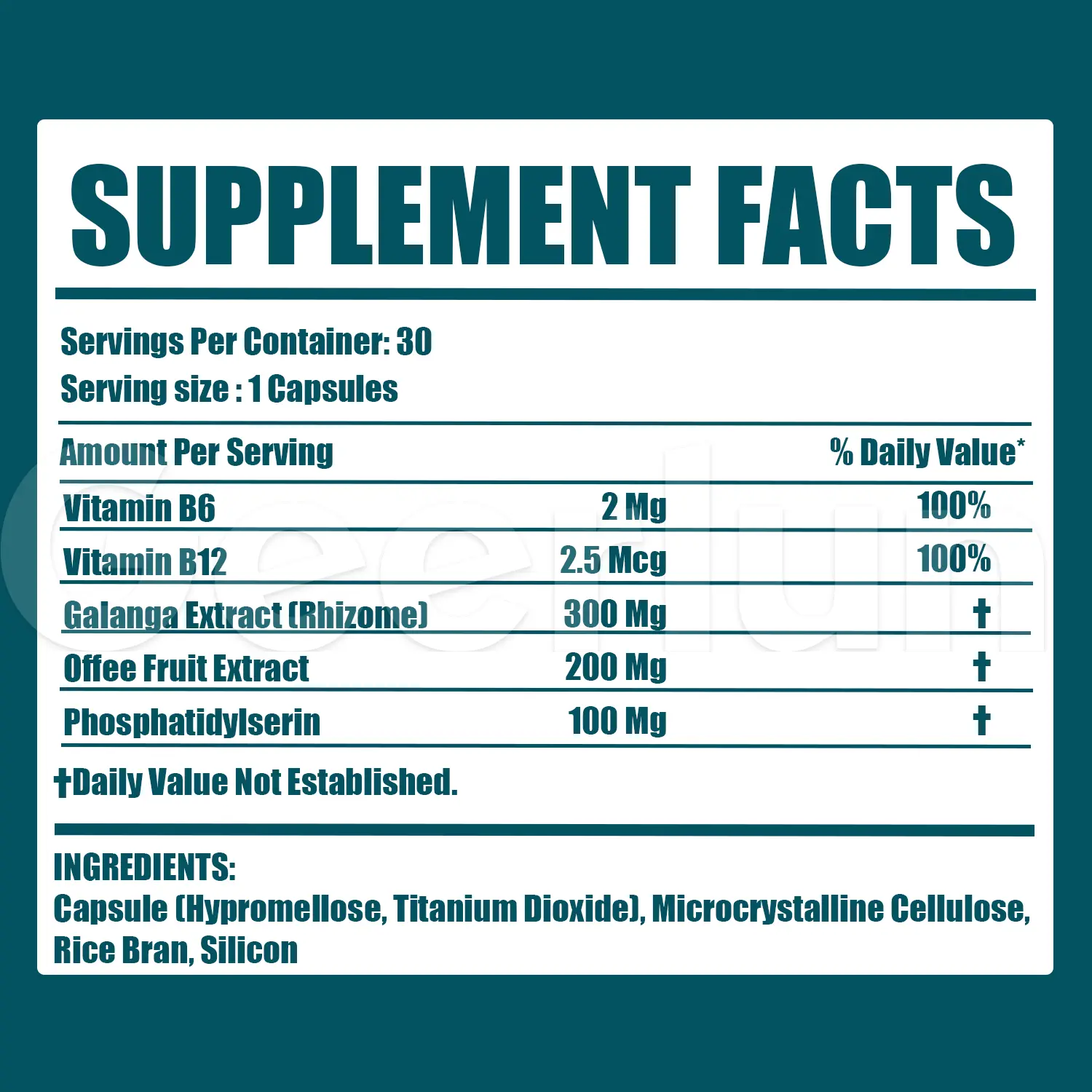 Factory Brain Concentration Capsules
