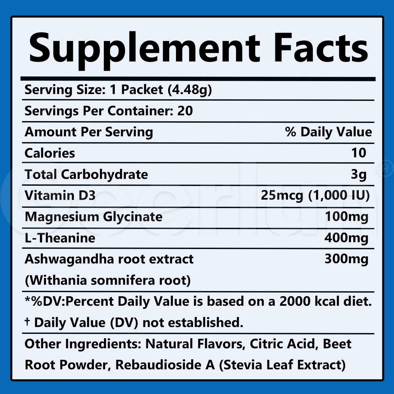 Factory supply sleep aid mix