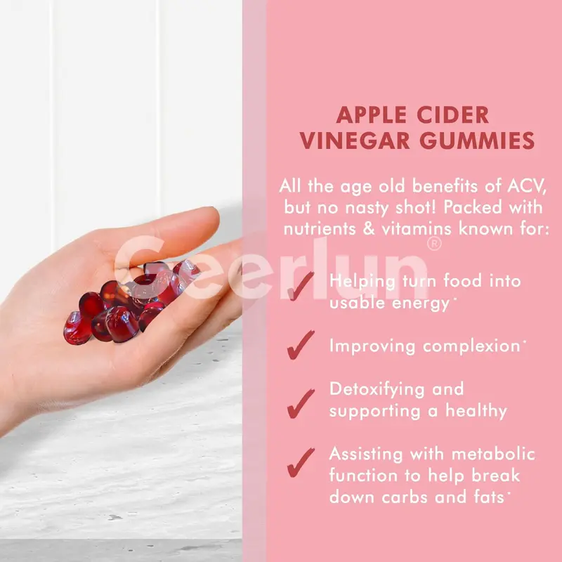 Our apple cider vinegar gummies are a delicious and healthful indulgence. These gummies are crafted with care, using high-quality apple cider vinegar sourced from premium apples. The vinega ( (4).jpg