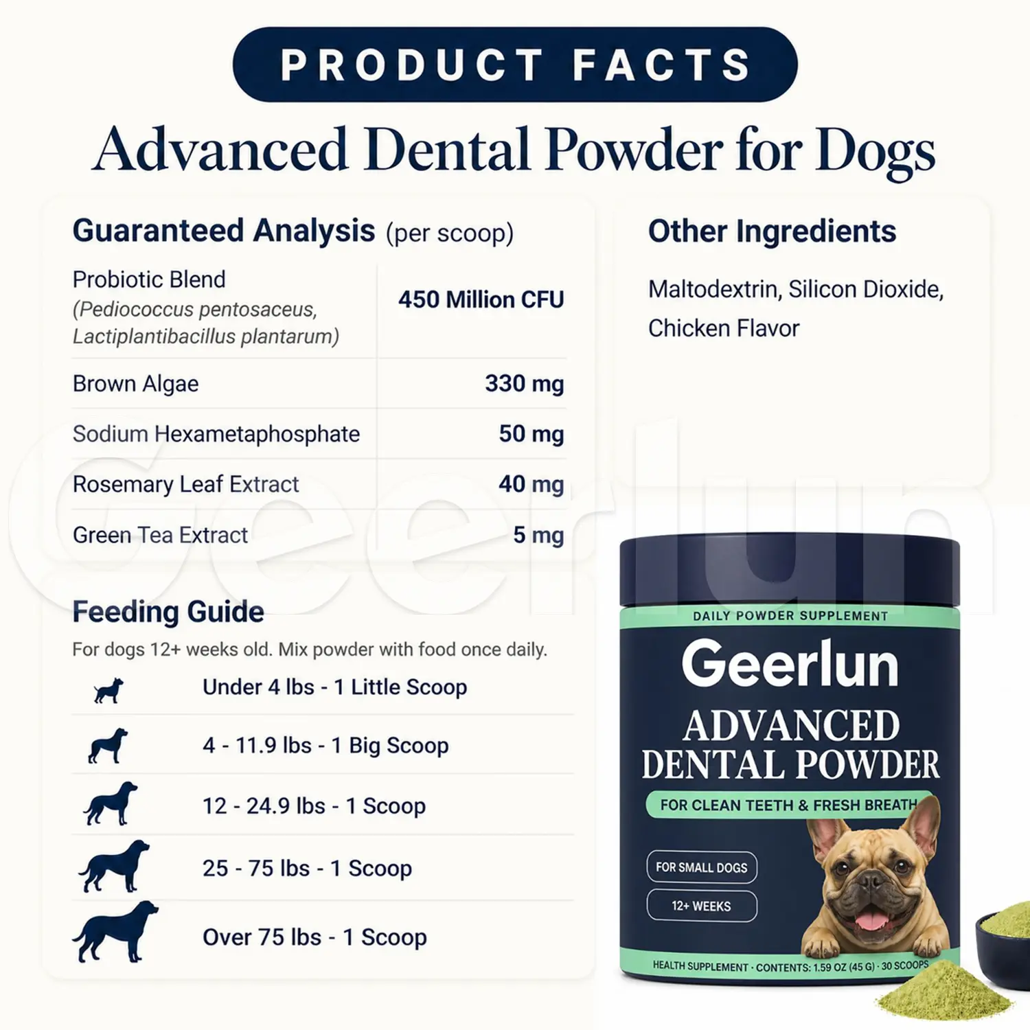 oem pet teeth clean powder
