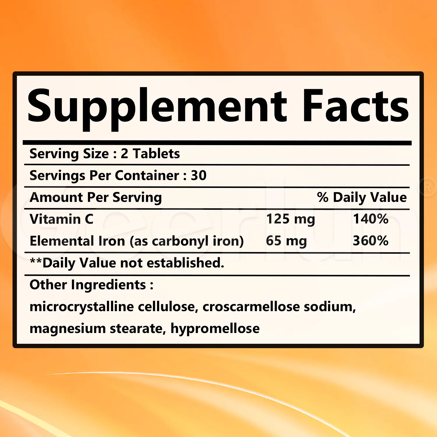 Digestive Health Support Vitamin Iron Complex Tablets.png