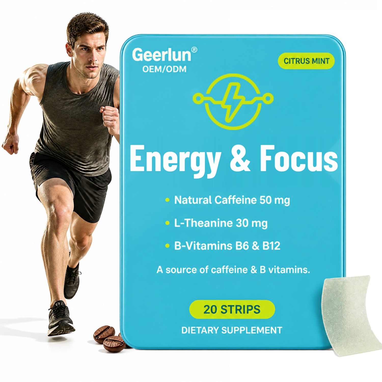Wholesales Energy Oral Strips for Mental Clarity