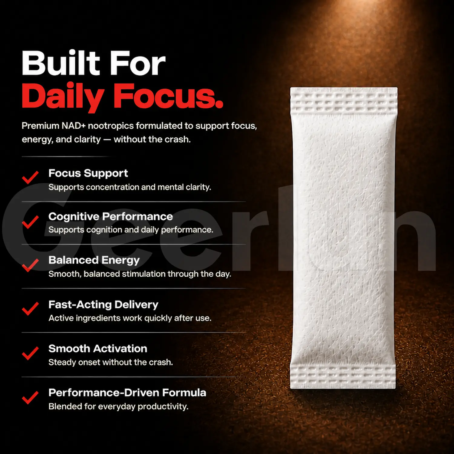 focus nad+ pouches vitamin b12
