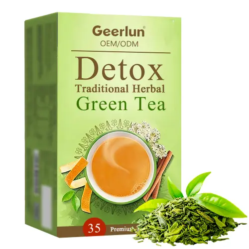 Custom Logo Herbal Supplements Detox Green Tea