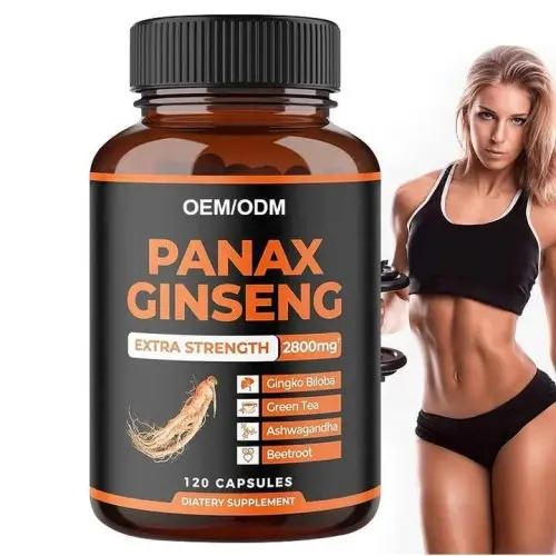100% Natural Panax Ginseng Capsules