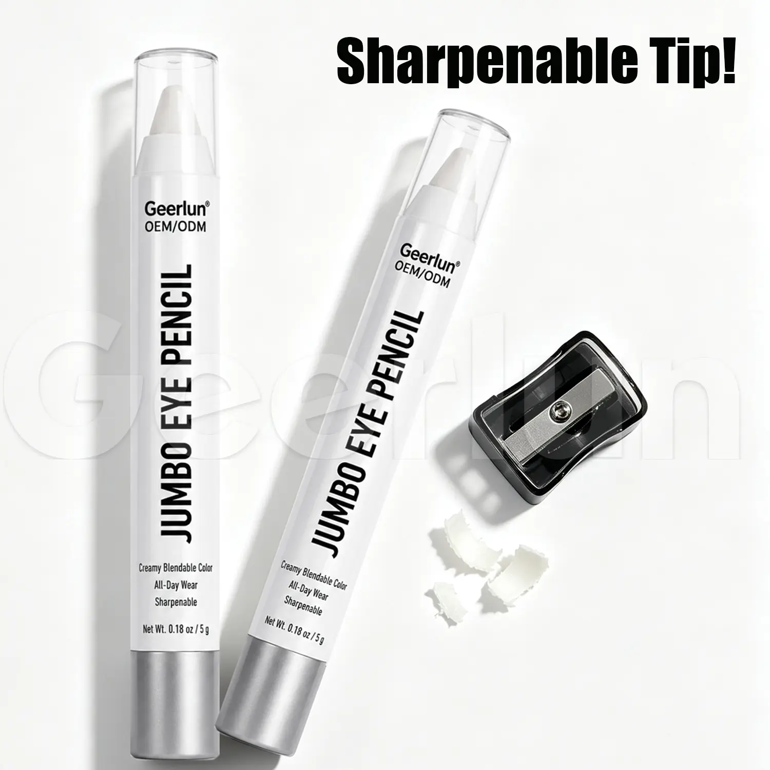 Custom Brand All-Day Wear White Eye Pencil