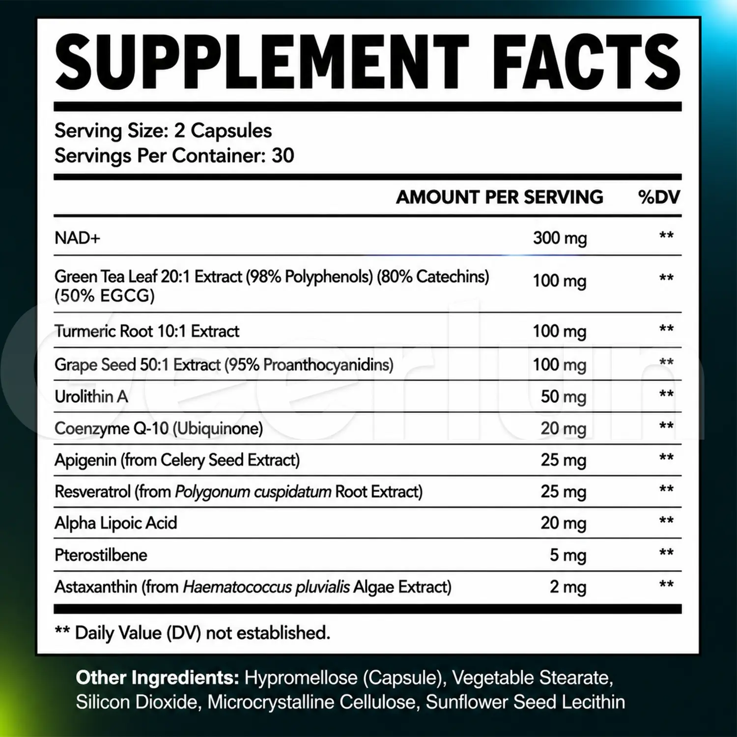 nad+ resveratrol daily capsules