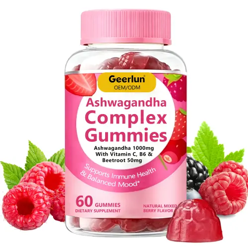 Custom Manufacturing Stress Mood Immune Ashwagandha Gummies