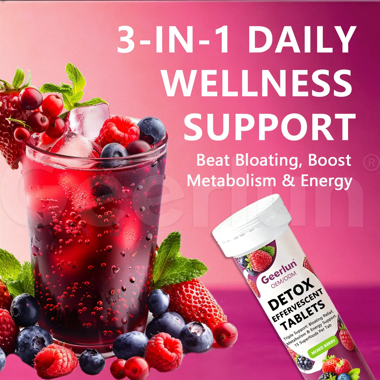 private label detox energy tablets