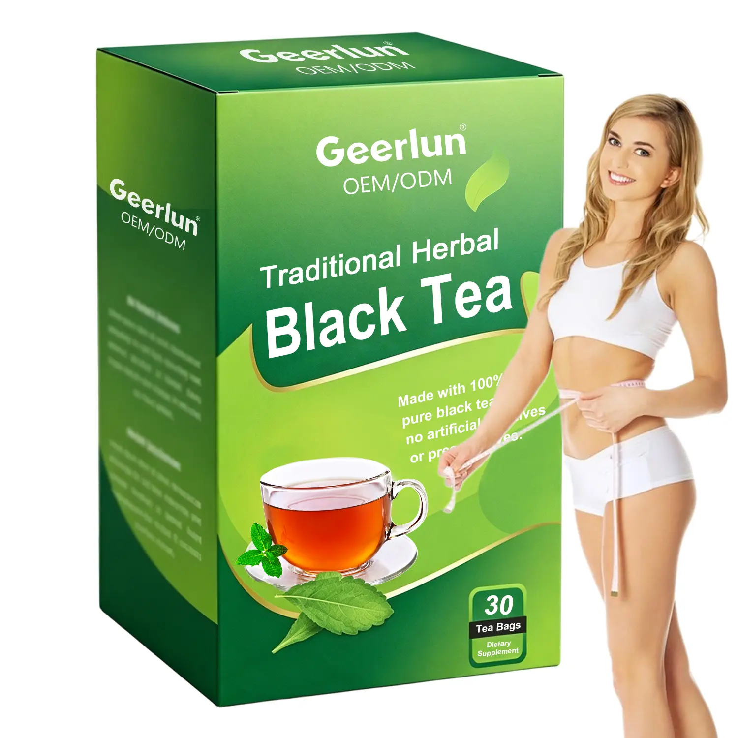 OEM fat burner black tea bags