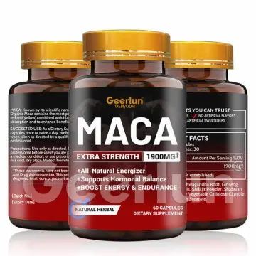 Man Hormonal Supplements Organic Maca Root Capsules